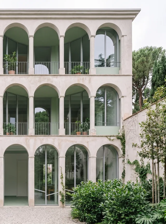 AI-generated architectural render