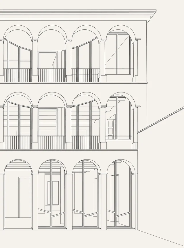 Architectural wireframe
